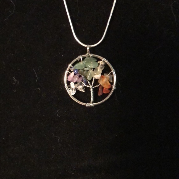 Jewelry - Tree of life necklace chakra stones